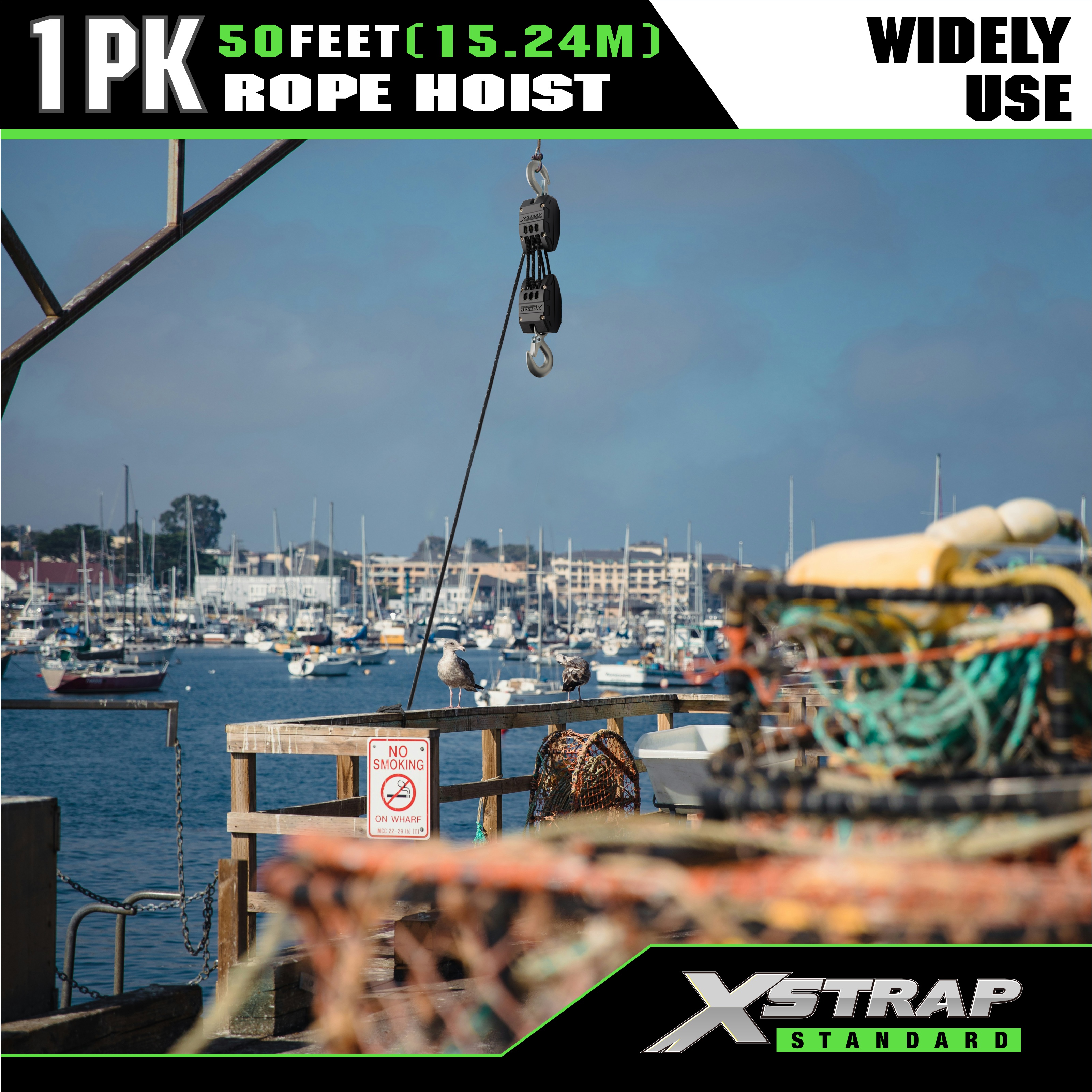 XSTRAP AHLT0003 ระบบรอกสลิงดำ 1000LB