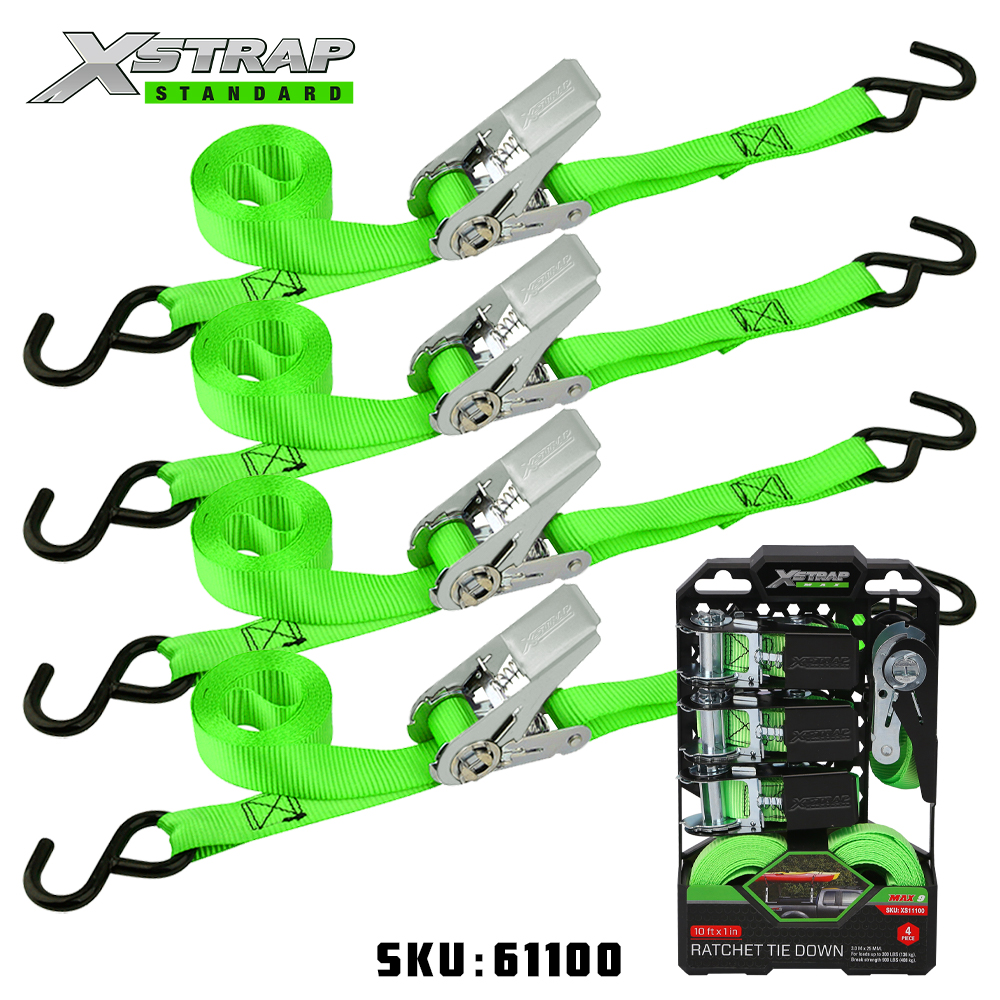 Xstrap 61100 1” x 15' สายรัดวงล้อ 4PK 500lb SWL