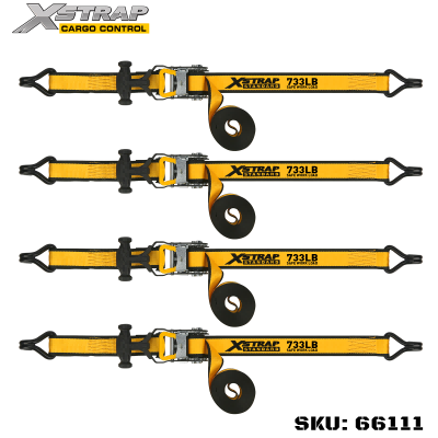 Xstrap 66111 1-1/2” x 16' 4PK T ด้ามจับวงล้อ 1100lb SWL